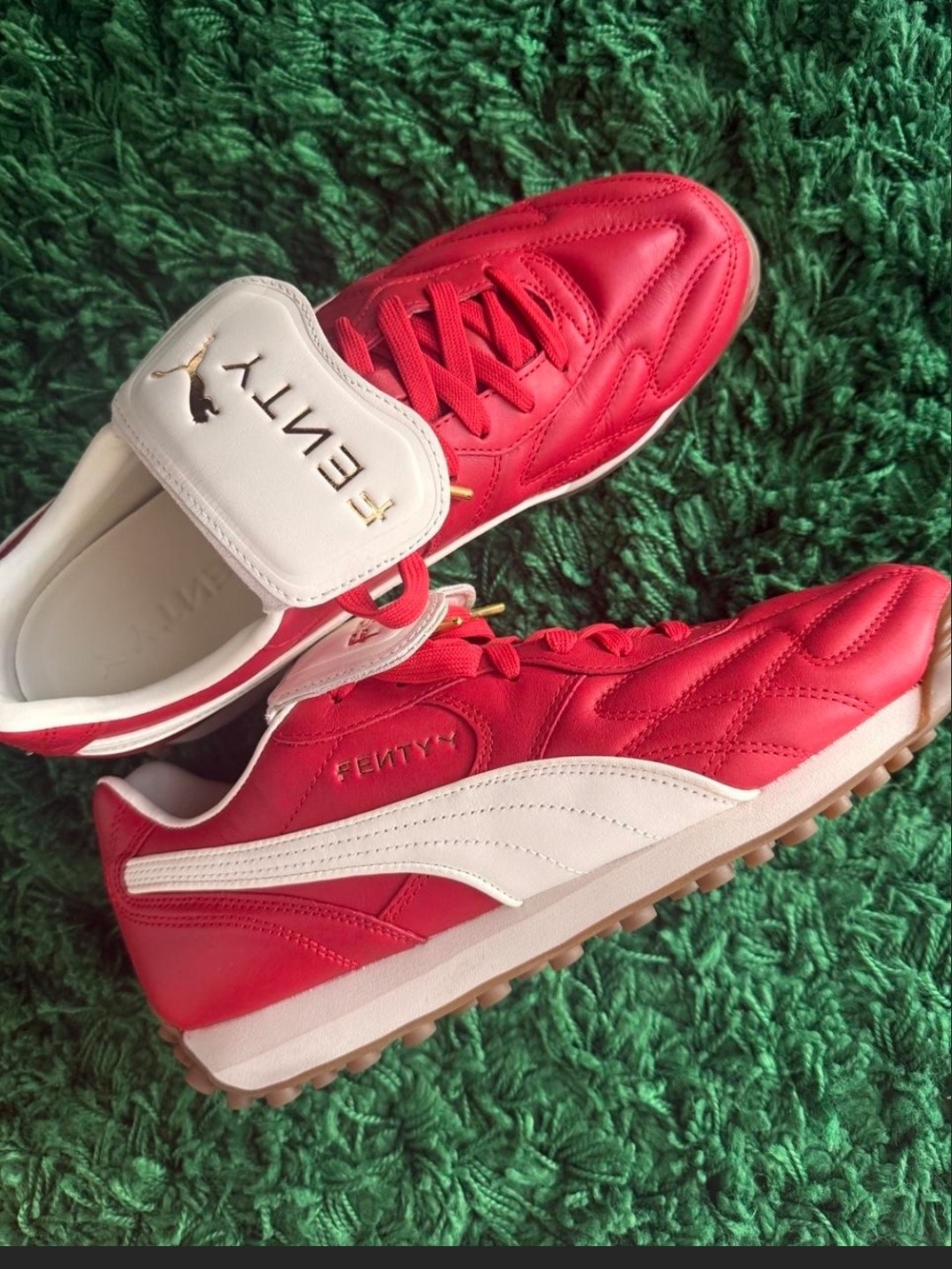 Fenty UNISEX Red and White Sneakers